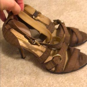 Coach leather heels